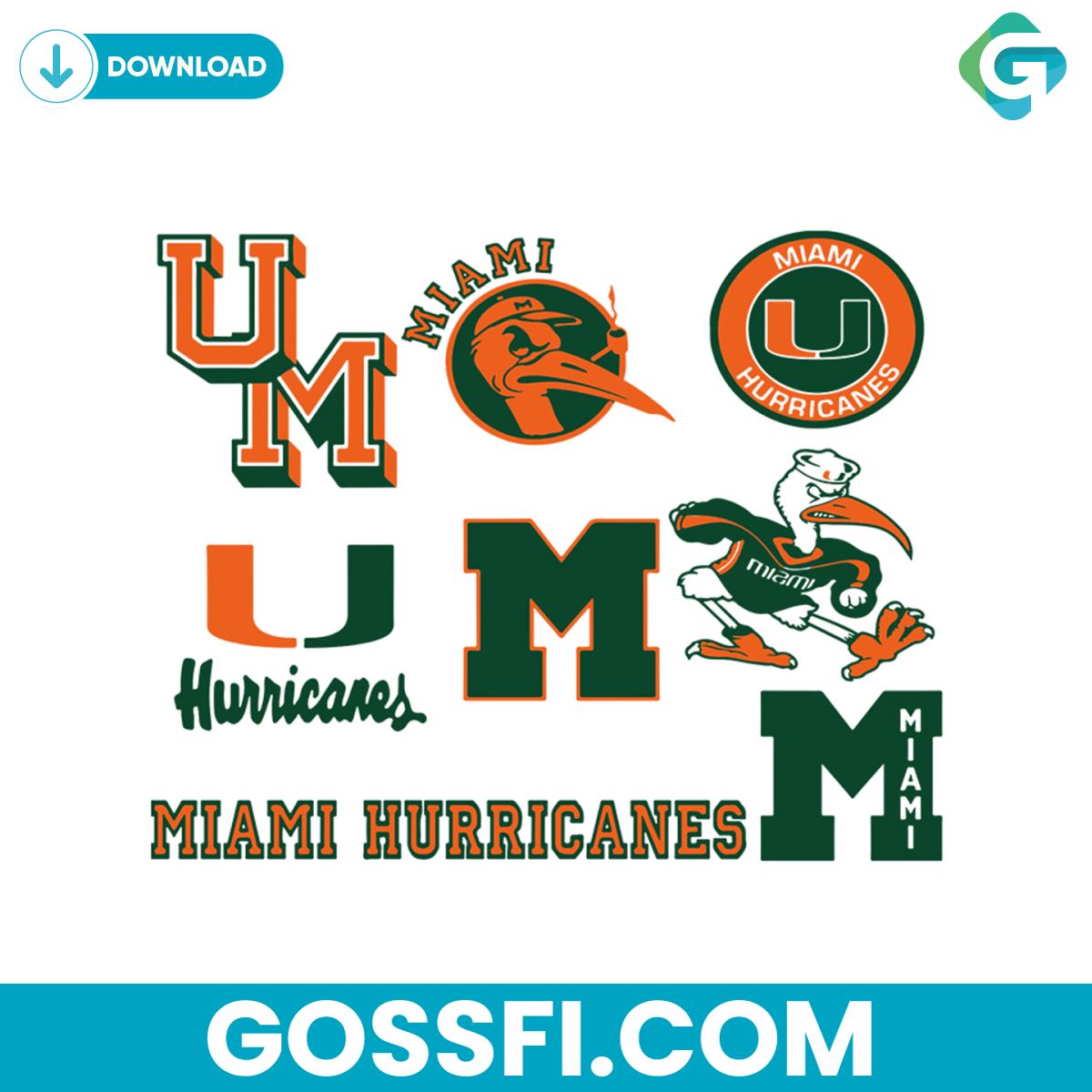 miami-hurricanes-ncaa-team-svg-bundle