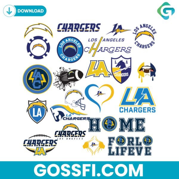 los-angerles-chargers-bundle-svg