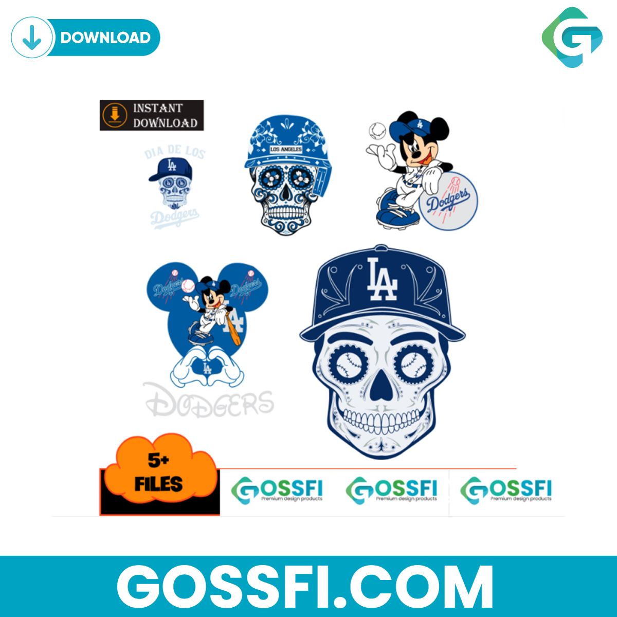 5-files-of-los-angeles-dodgers-logo-bundle-svg