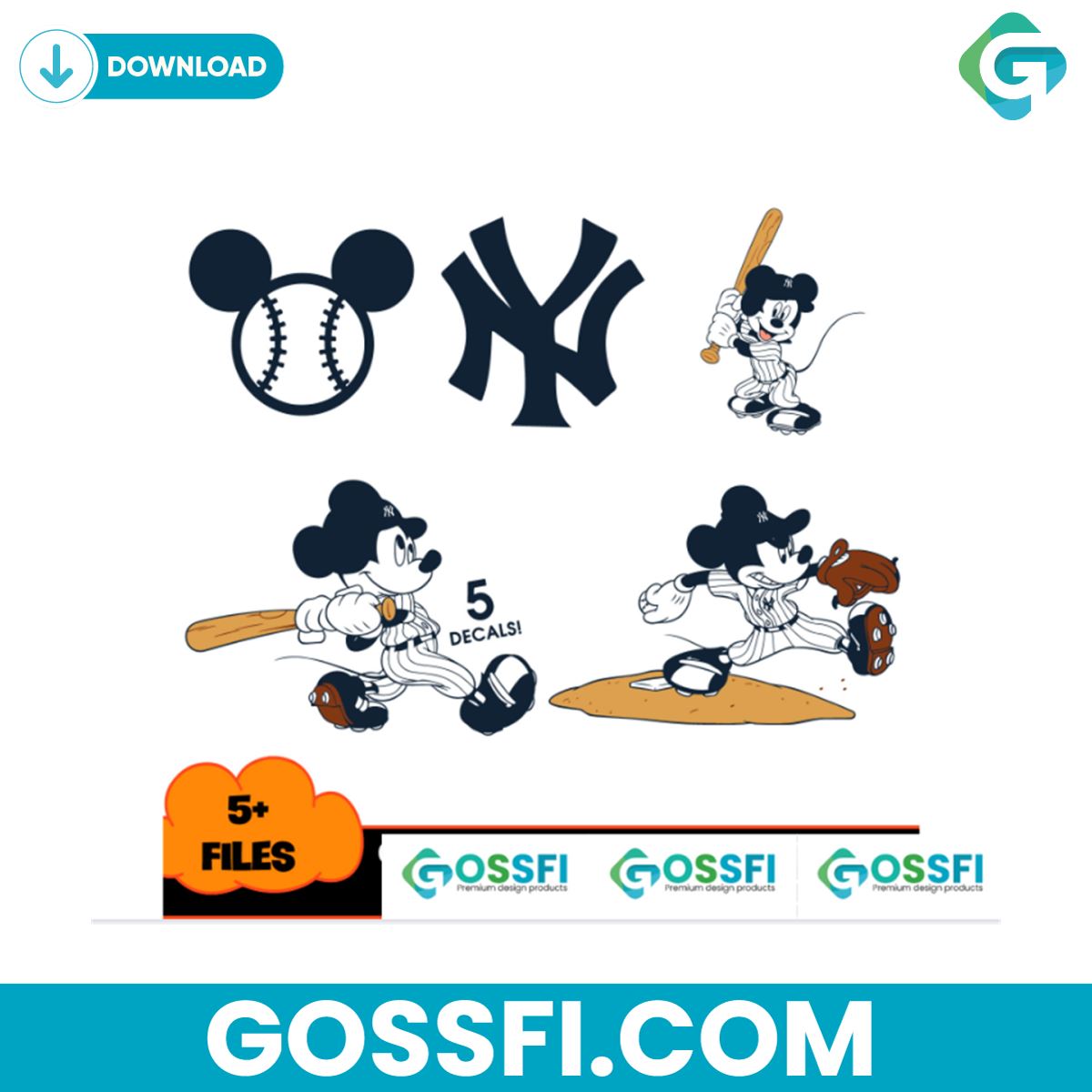 5-files-of-disney-new-york-yankees-mlb-sport-svg