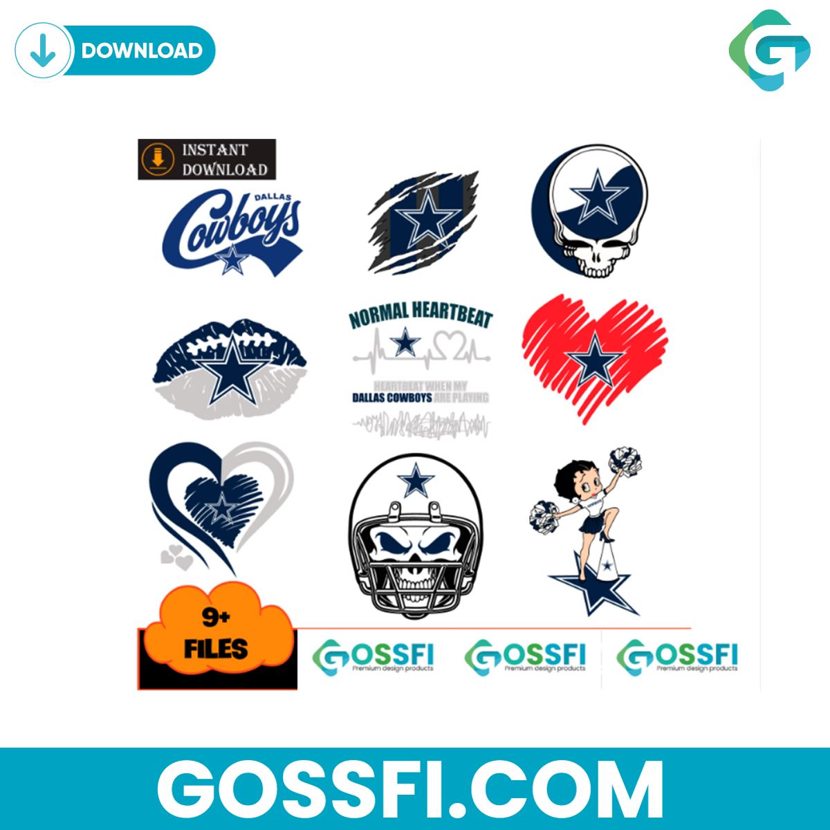 heartbeat-when-my-dallas-cowboys-are-playing-bundle-svg