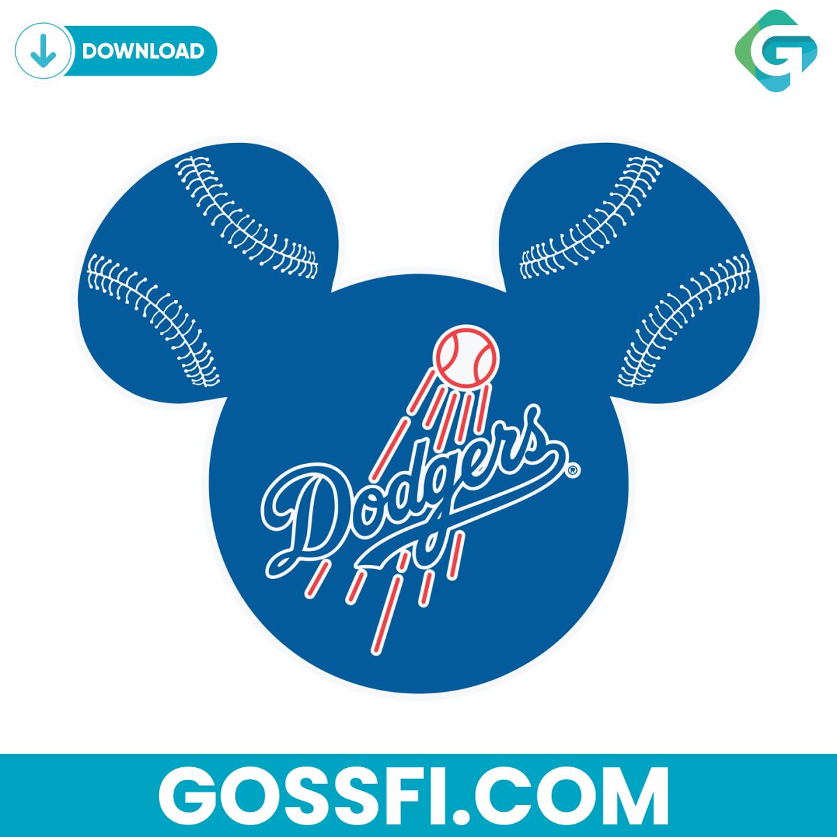 los-angeles-dodgers-baseball-mickey-mouse-svg