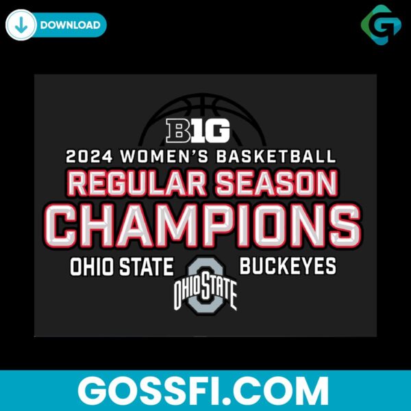 2024-womens-basketball-regular-season-champions-ohio-state-buckeyes-svg