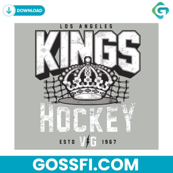 crown-kings-hockey-los-angeles-nhl-svg-digital-download