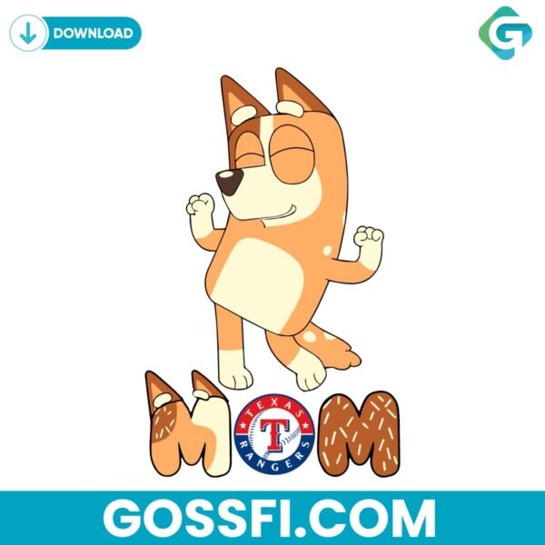 bluey-mom-texas-rangers-baseball-svg-digital-download