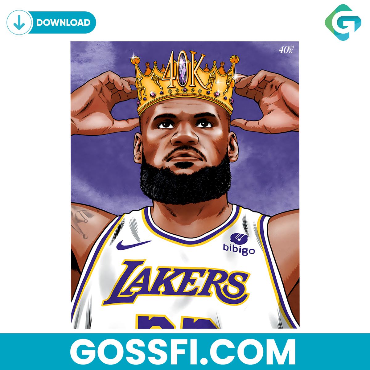 lebron-james-crown-40k-point-los-angeles-lakers-basketball-png