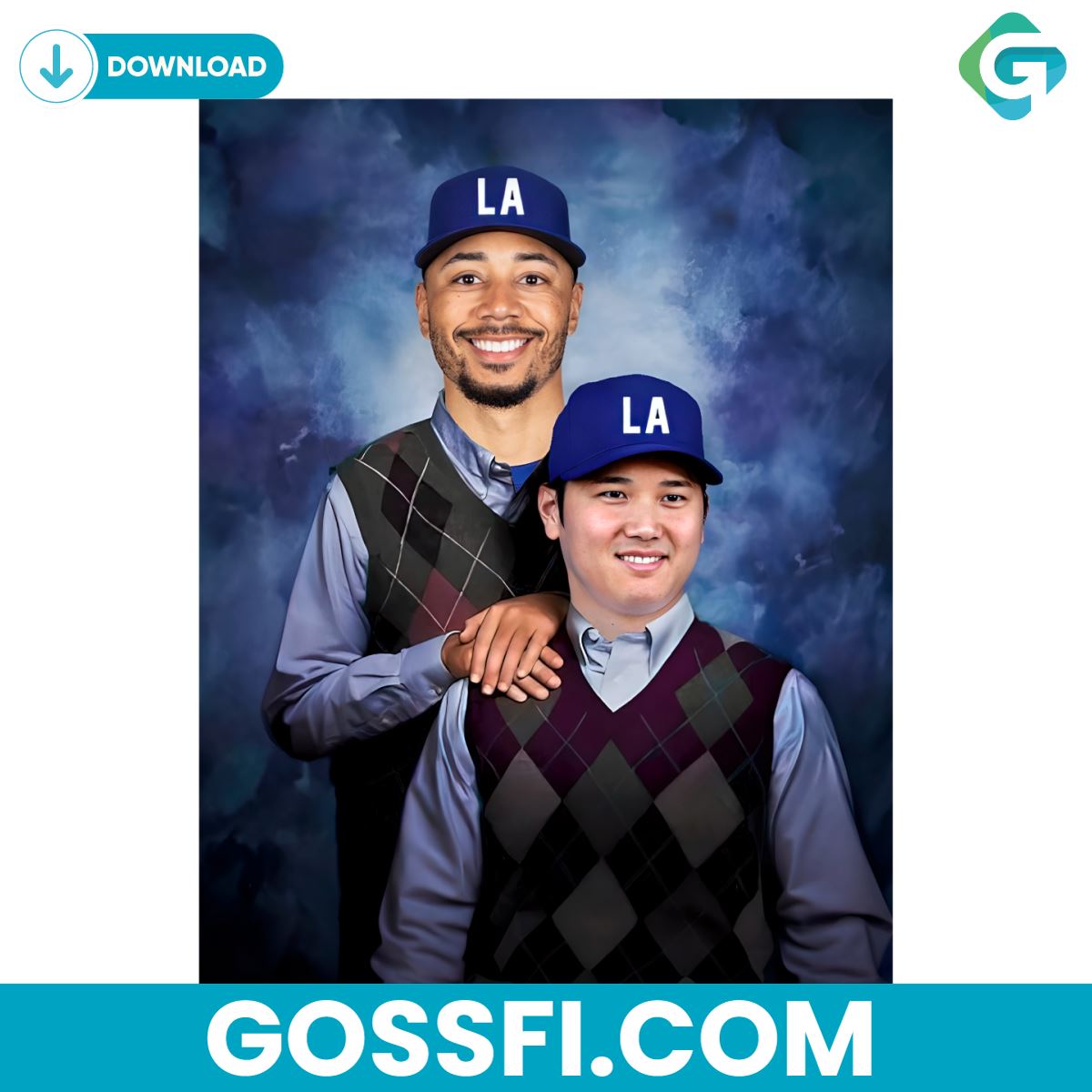 funny-step-brothers-shohei-othani-mookie-betts-los-angeles-dodgers-png