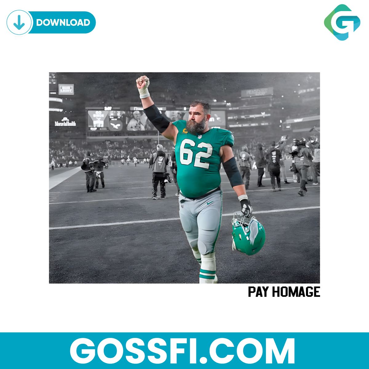 jason-kelce-pay-homage-legend-philadelphia-eagles-png