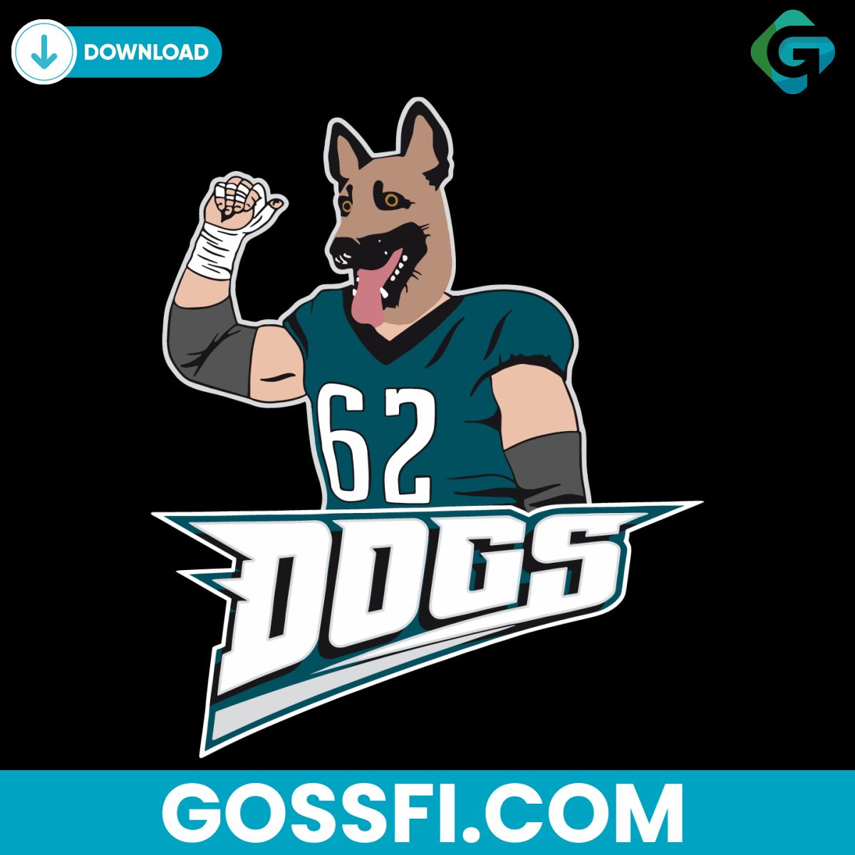 dogs-jason-kelce-62-svg-cricut-digital-download