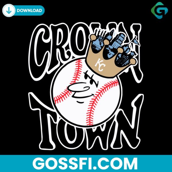 crown-town-baseball-kansas-city-royals-svg-digital-download