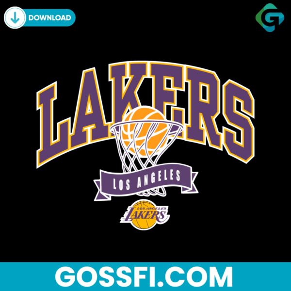 vintage-lakers-basketball-net-los-angeles-svg-digital-download