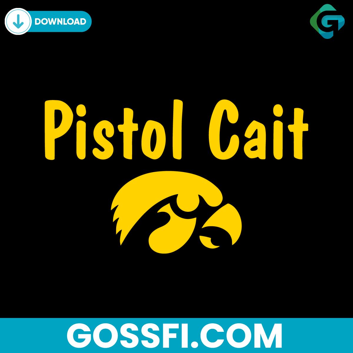 university-of-iowa-hawkeyes-pistol-cait-svg