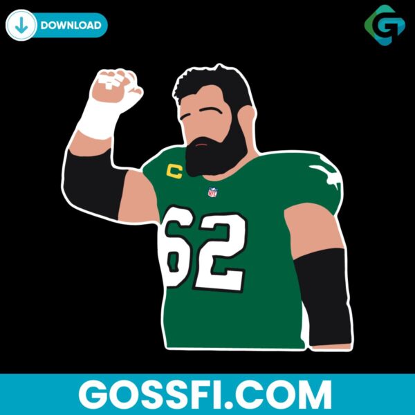 kelce-62-philadelphia-eagles-football-player-nfl-svg