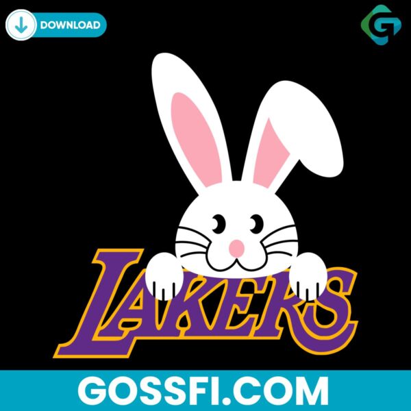 cute-bunny-los-angeles-lakers-basketball-svg-digital-download