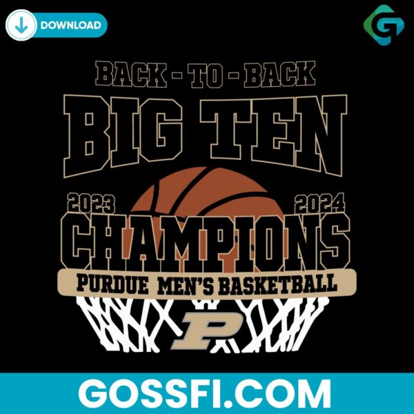back-to-back-big-ten-champions-purdue-boilermakers-basketball-svg