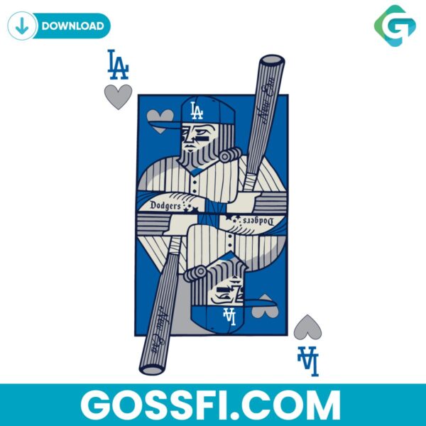 los-angeles-dodgers-baseball-card-svg-digital-download