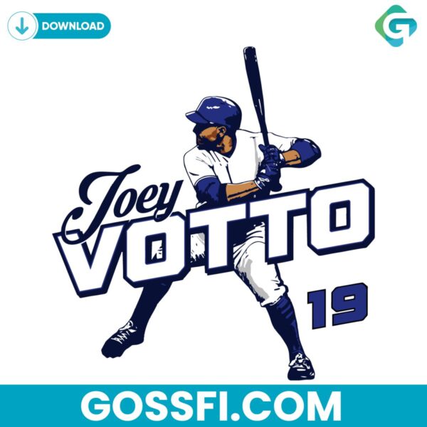 joey-votto-toronto-mlb-player-baseball-svg-digital-download