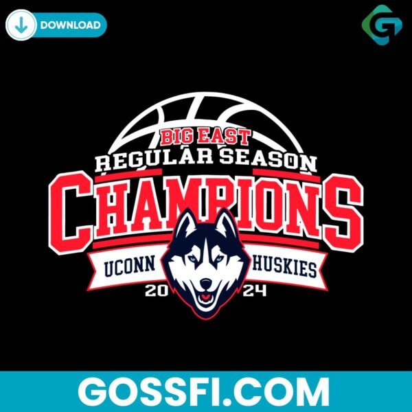 basketball-big-east-regular-season-champions-uconn-huskies-svg
