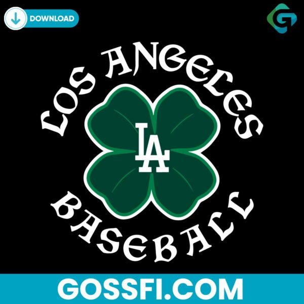 los-angeles-dodgers-st-patricks-day-svg-digital-download