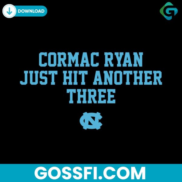 unc-basketball-cormac-ryan-just-hit-another-three-svg