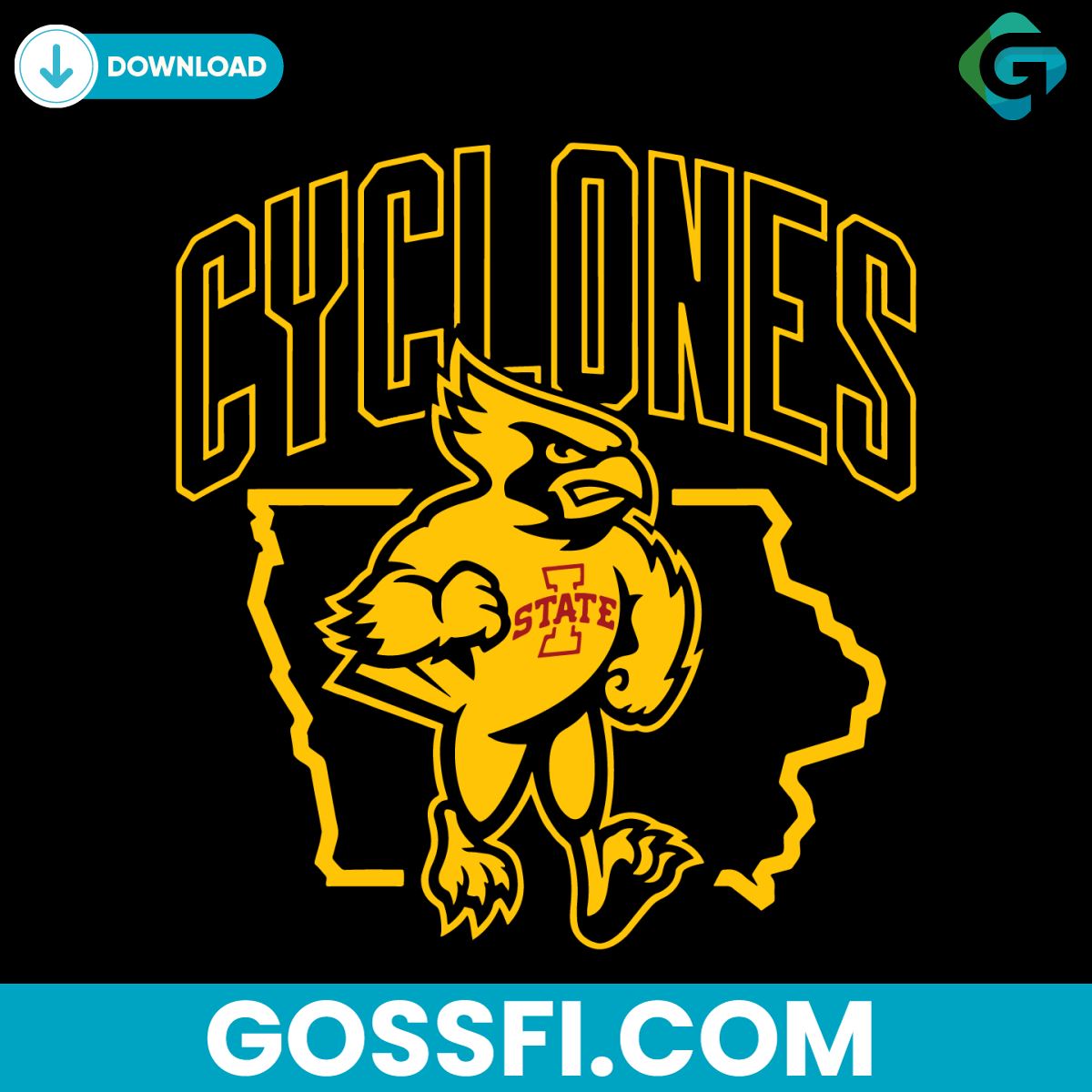 cyclones-ncaa-team-map-svg-digital-download