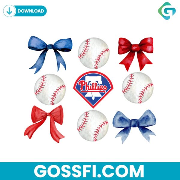 philadelphia-phillies-baseball-bows-mlb-team-png