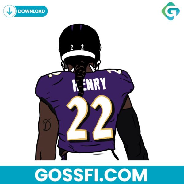 derrick-henry-back-baltimore-football-svg-digital-download