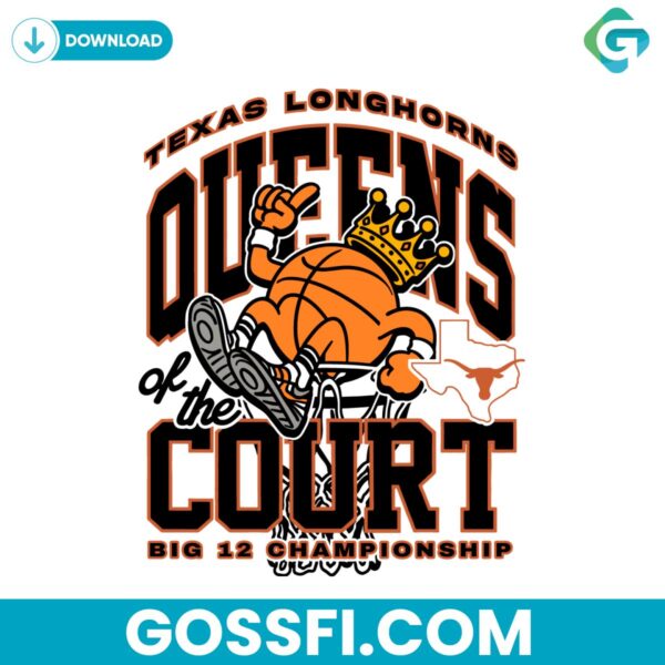 texas-longhorns-queens-of-the-court-big-12-championship-svg