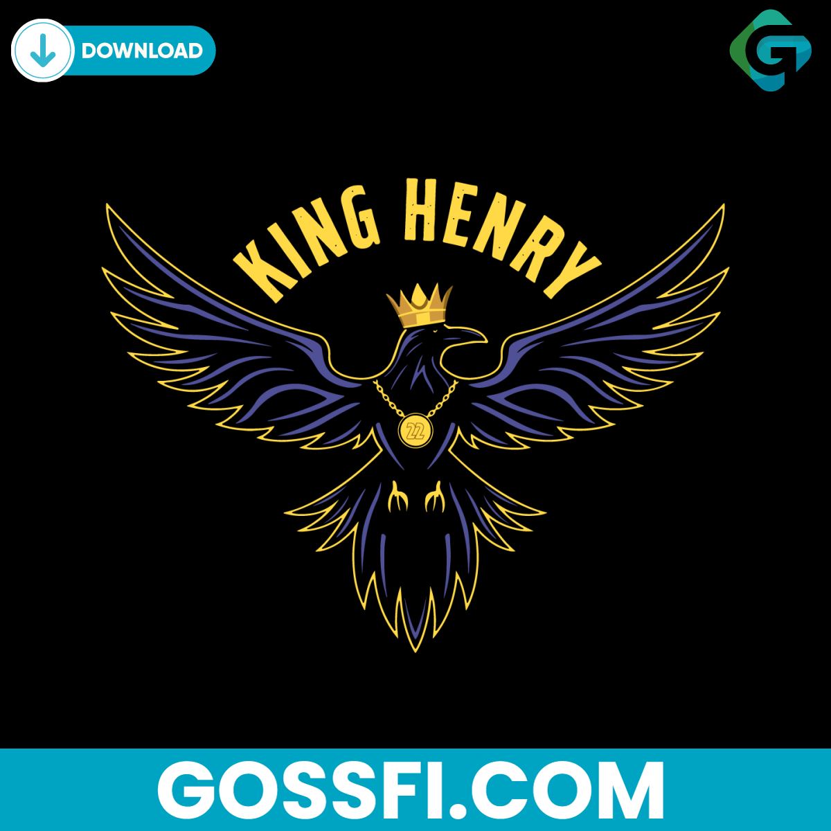 king-henry-baltimore-ravens-football-nfl-svg-digital-download
