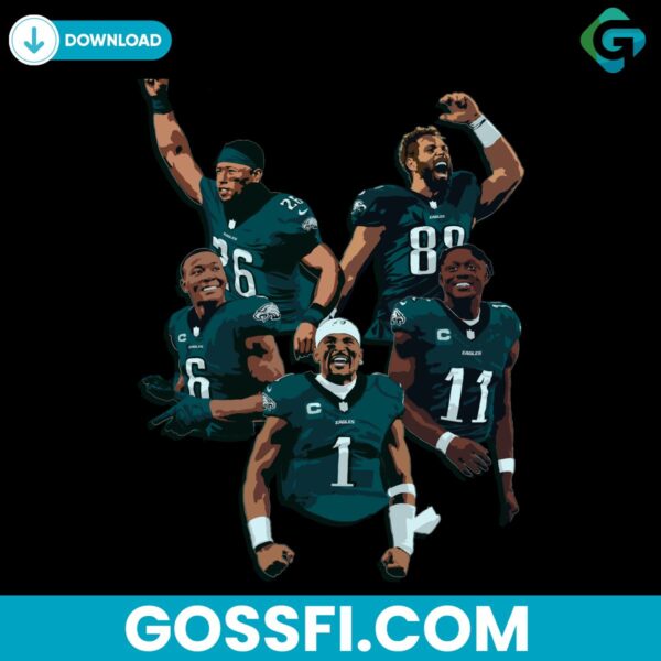 philadelphia-eagles-football-players-nfl-svg