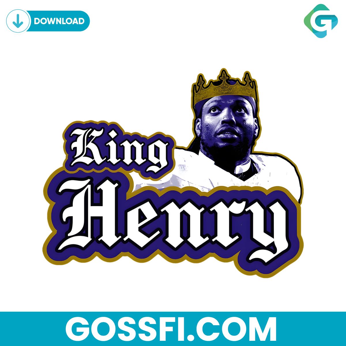 king-henry-crown-baltimore-ravens-football-png