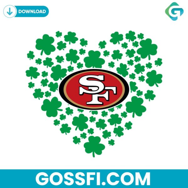 clover-leaf-st-patrick-day-san-francisco-49ers-svg