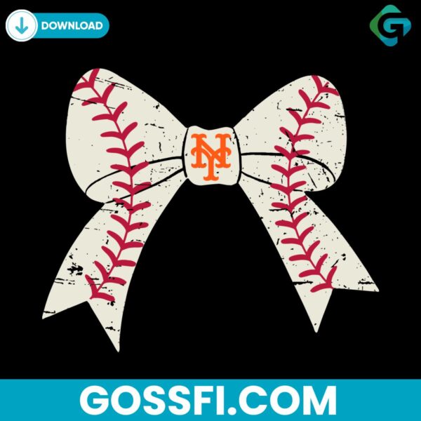 bow-tie-baseball-new-york-mets-svg-digital-download