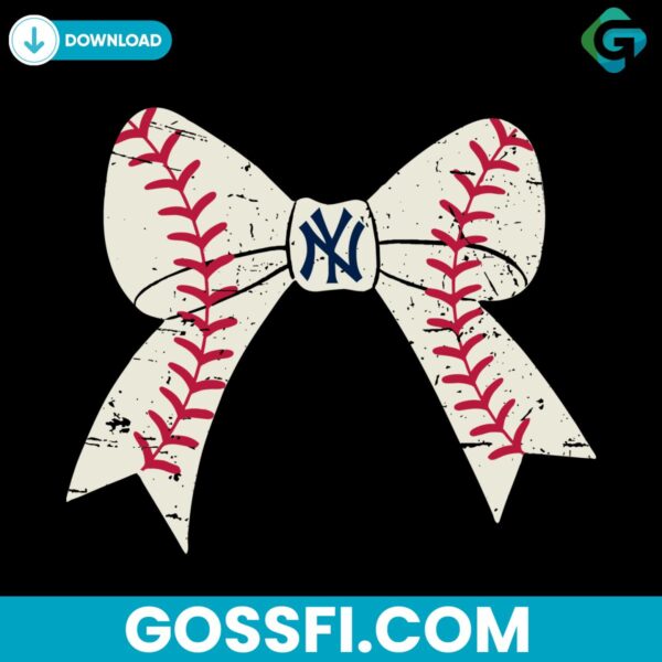 bow-tie-baseball-new-york-yankees-svg-digital-download