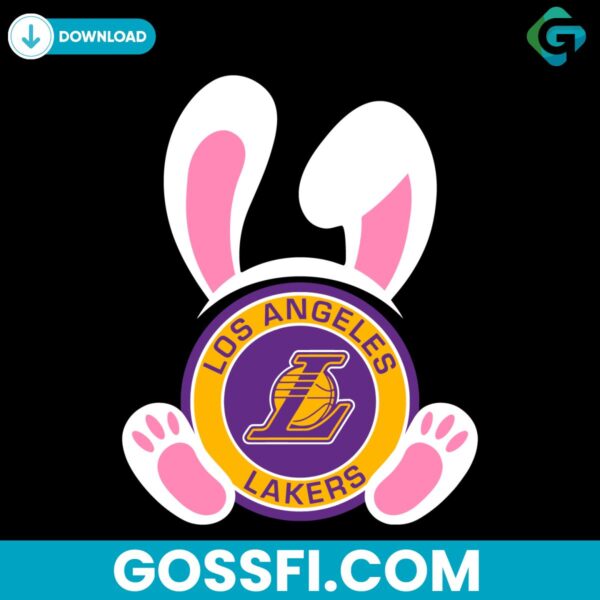 los-angeles-lakers-easter-bunny-svg-digital-download