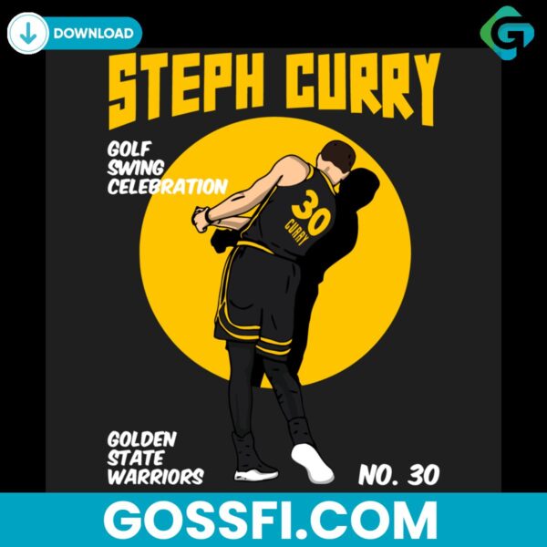 steph-curry-with-the-golf-celebration-golden-state-warriors-svg