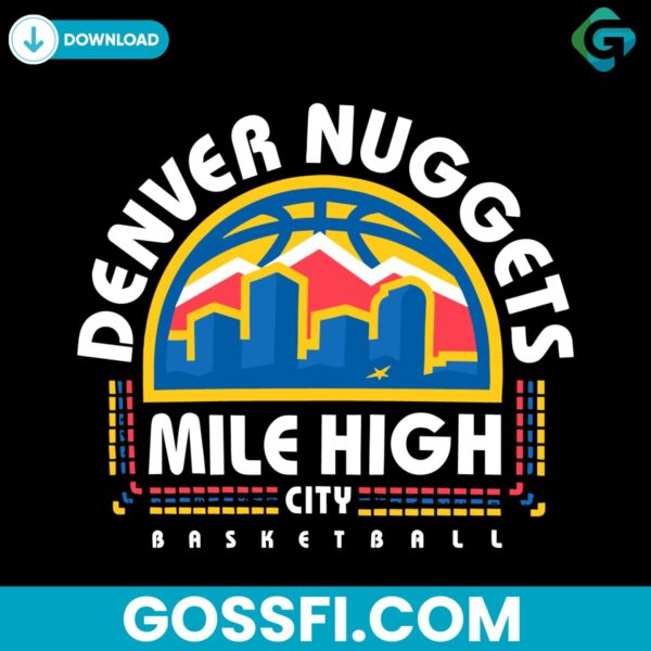 denver-nuggets-mile-high-city-basketball-svg-digital-download