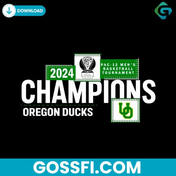 oregon-ducks-2024-pac-12-mens-basketball-conference-tournament-champions-svg