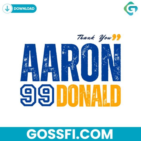 thank-you-aaron-99-donald-los-angeles-rams-player-svg