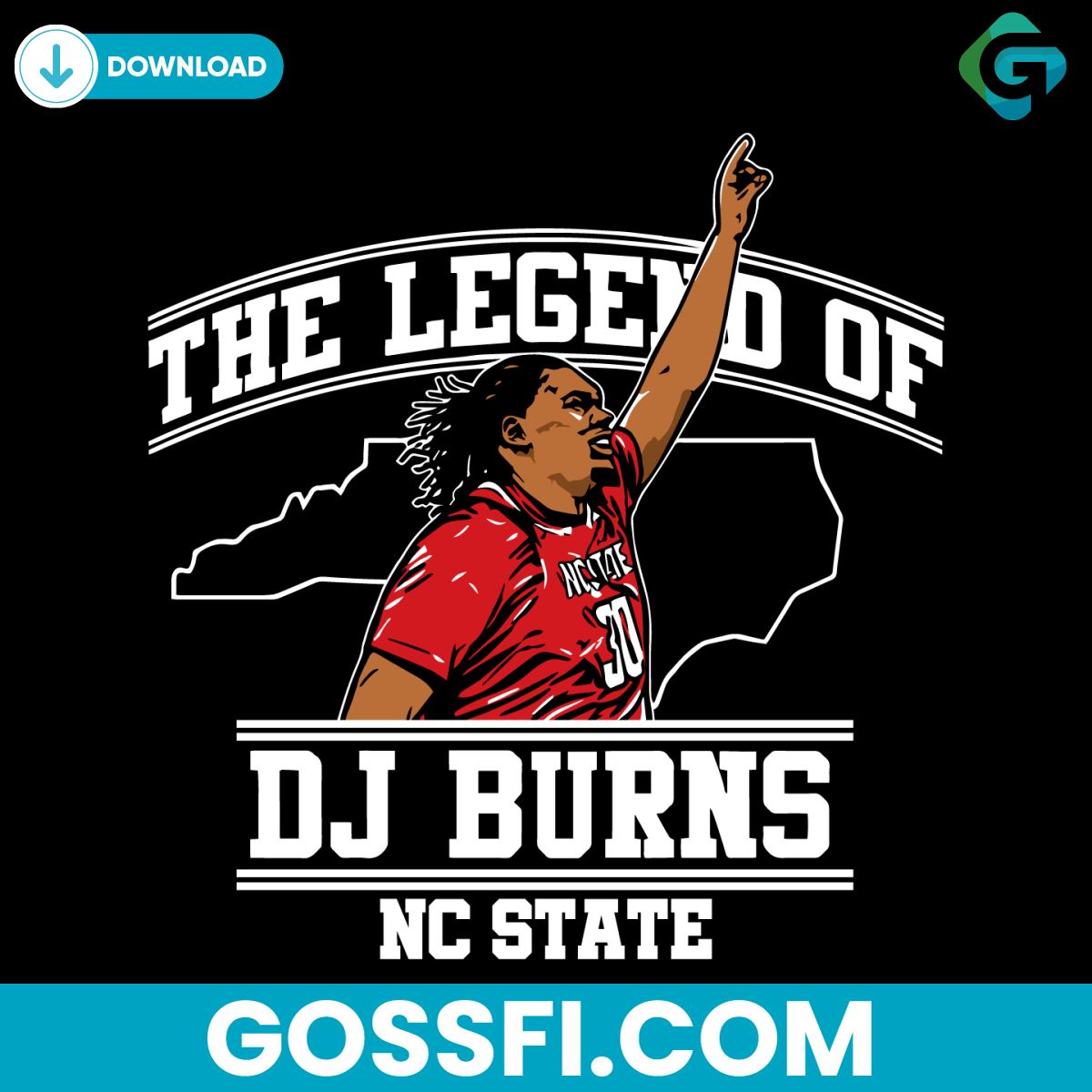 nc-state-basketball-the-legend-of-dj-burns-svg