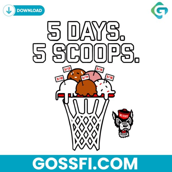 nc-state-basketball-5-days-5-scoops-ncaa-svg-digital-download
