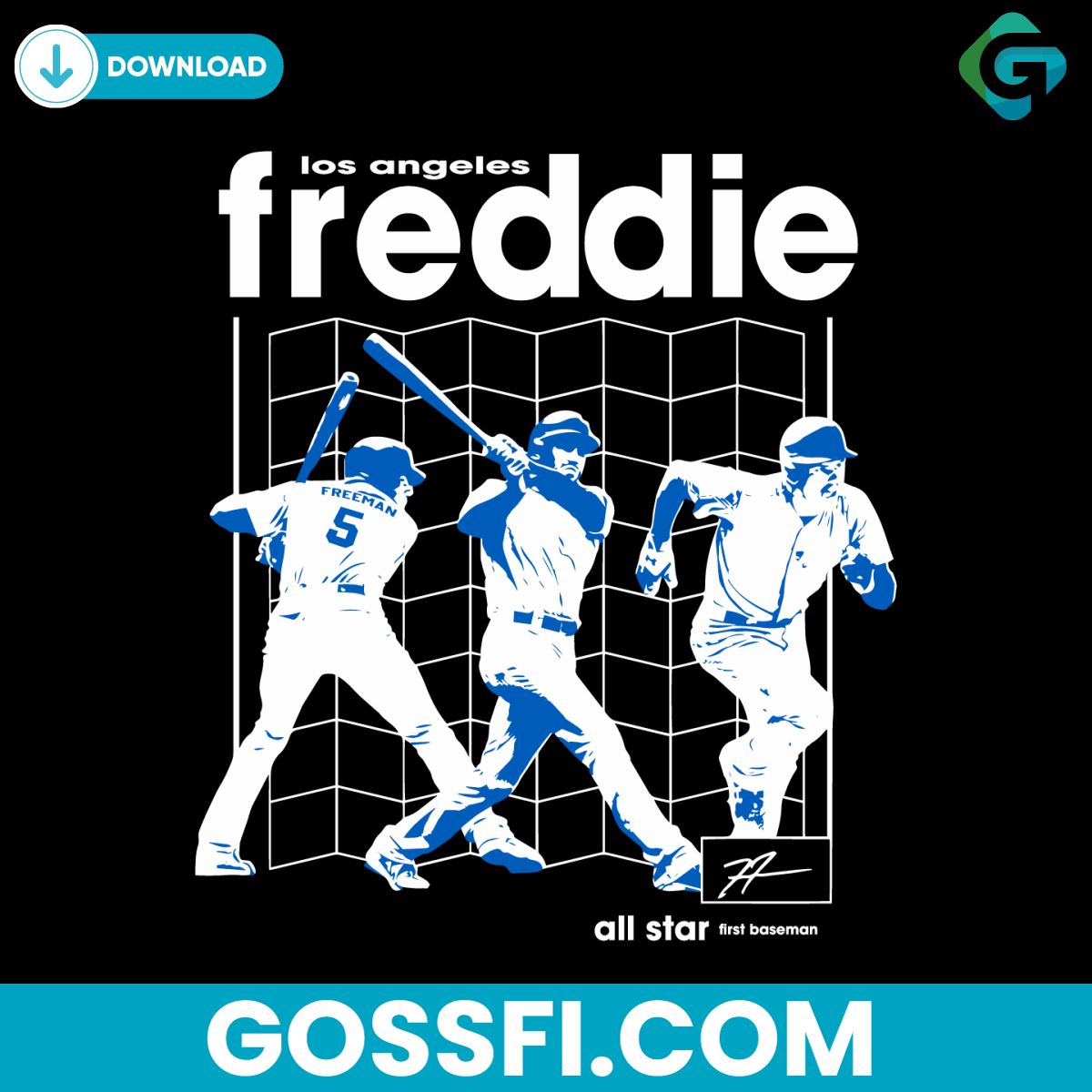 freddie-freeman-schematics-los-angeles-dodgers-svg