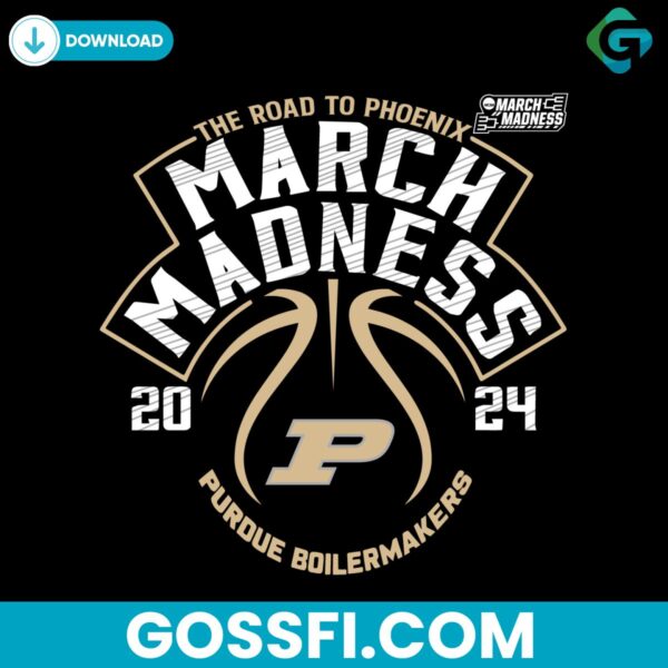 purdue-mens-basketball-the-road-to-phoenix-ncaa-march-madness-2024-svg