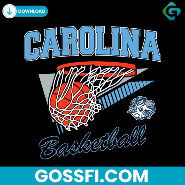 north-carolina-vintage-basketball-net-svg-digital-download