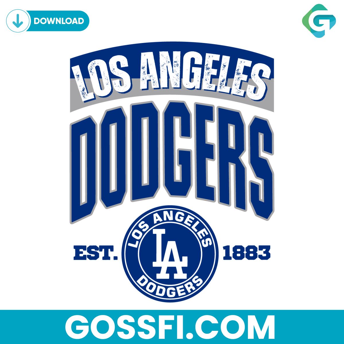 los-angeles-dodgers-circle-logo-vintage-svg-digital-download