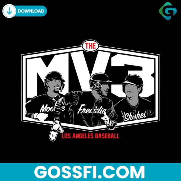 the-mv3-los-angeles-baseball-svg-digital-download