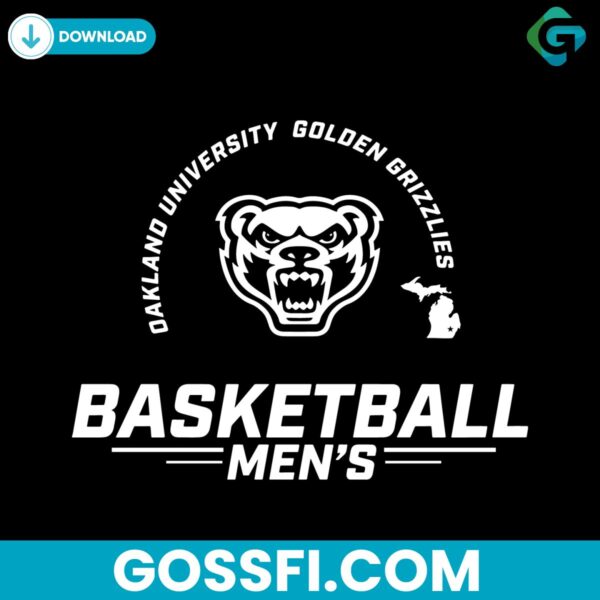 oakland-university-golden-grizzlies-basketball-men-svg