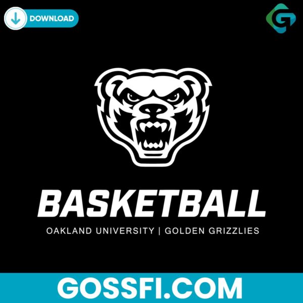 basketball-oakland-university-golden-grizzlies-svg