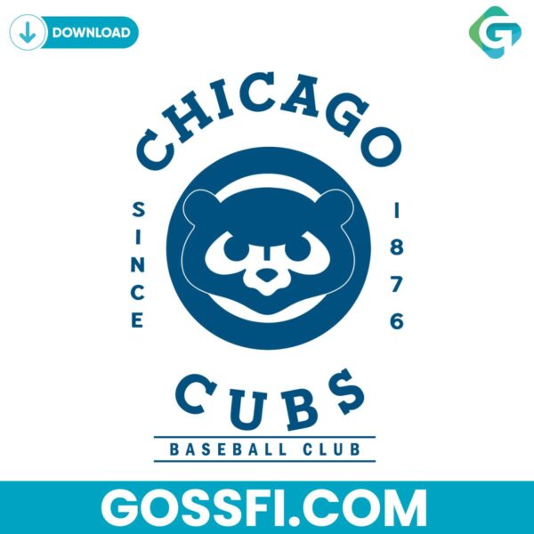chicago-cubs-since-1876-baseball-mlb-svg-digital-download