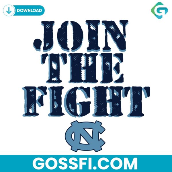 join-the-fight-unc-basketball-ncaa-svg-digital-download